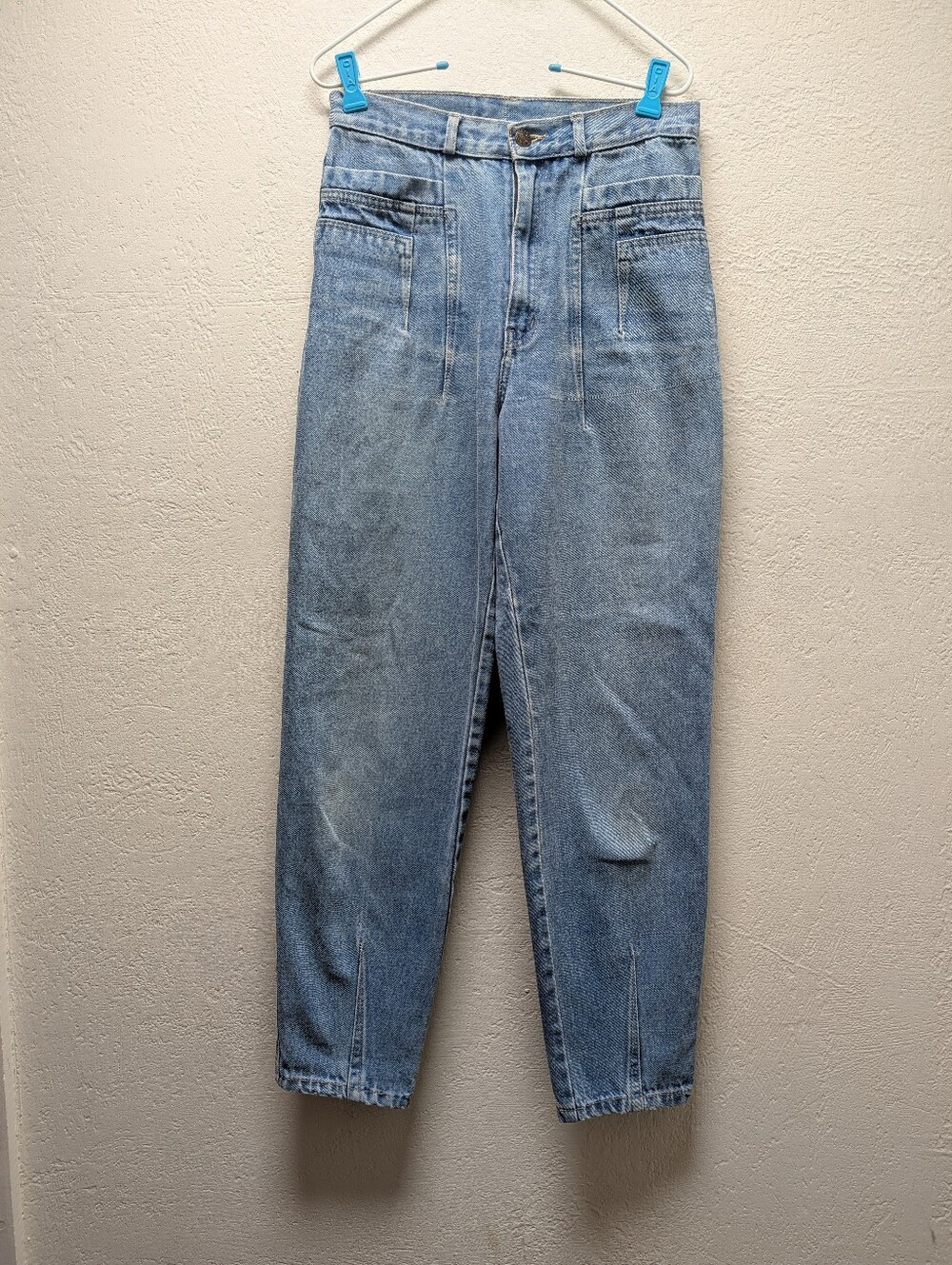 Vtg 90s 80s Gitano Express Jeans High Waisted Pleated Front Tapered Mom Sz 9/10